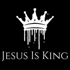 Jesus is King-Drip White Design